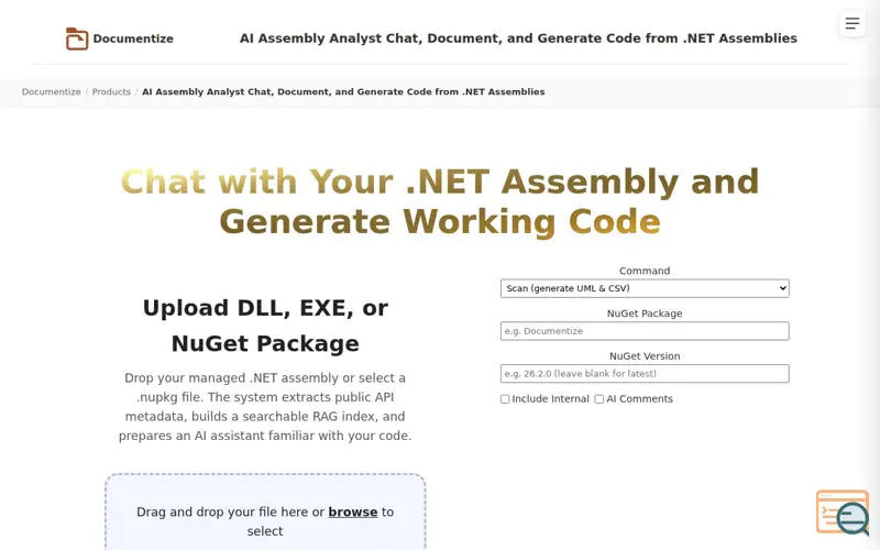 Screenshot of Assembly Chat, a launch using WebMarkupMin
