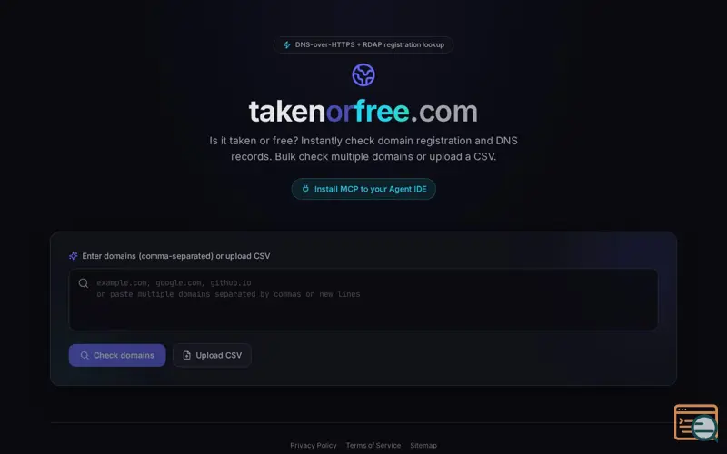 Screenshot of takenorfree.com
