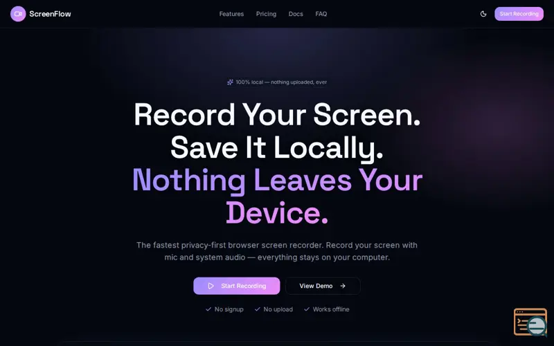 Screenshot of ScreenFlow