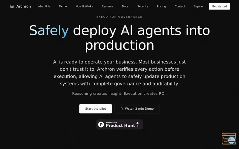 Screenshot of Archron