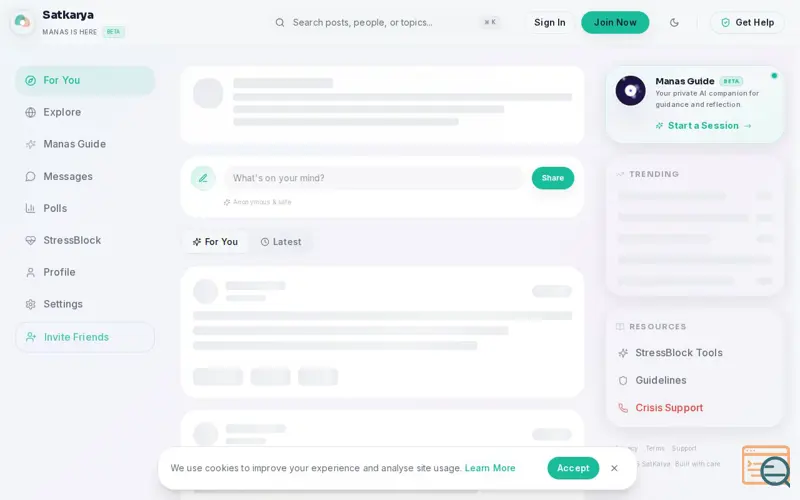 Screenshot of SatKarya, a launch using Modal