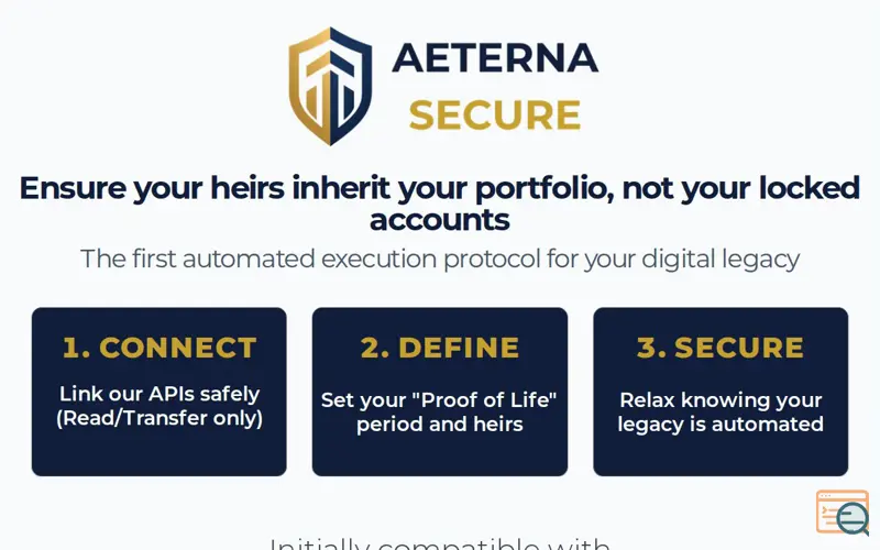 Screenshot of Aeterna Secure
