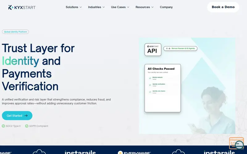 Screenshot of KYXStart.Ai, a launch using Site24x7