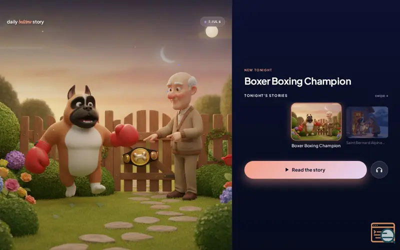 Screenshot of Daily Bedtime Story