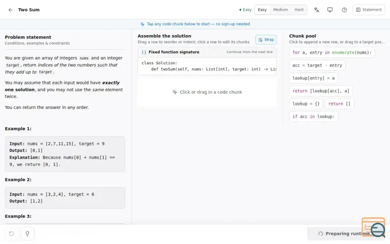 Screenshot of AlgoBite