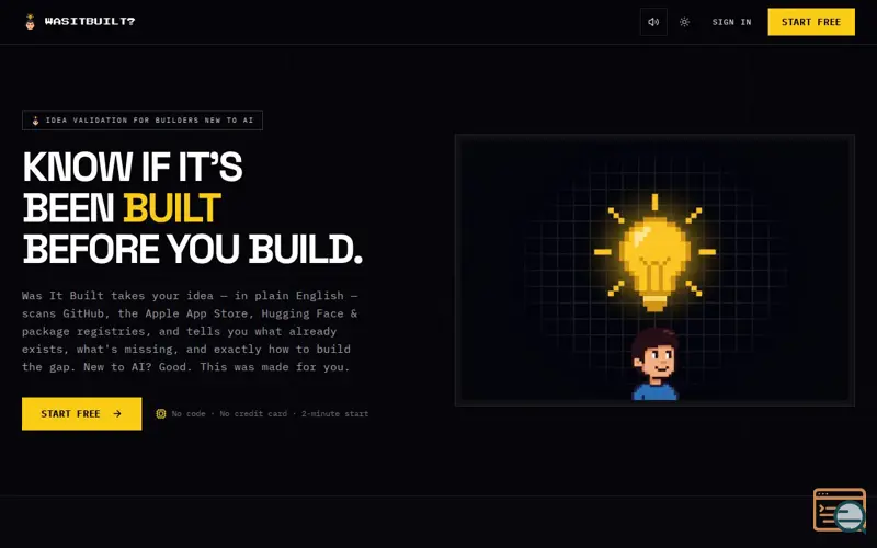 Screenshot of Was It Built?