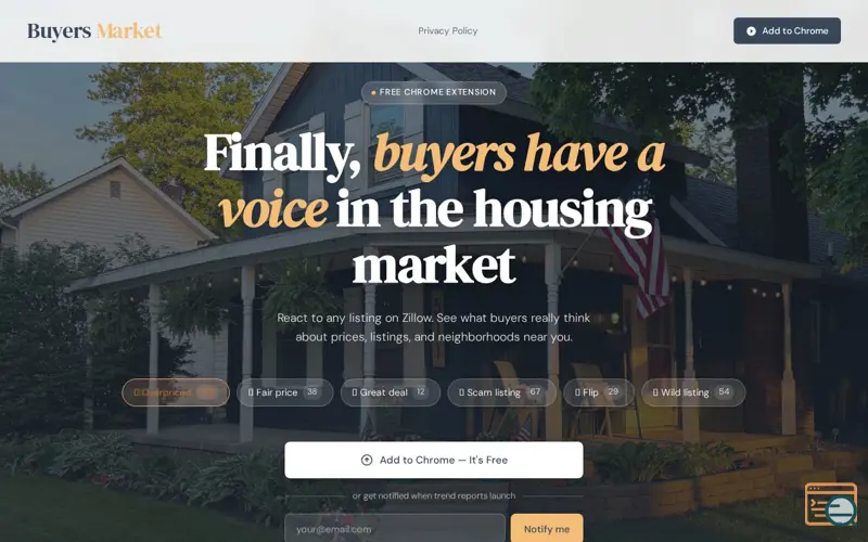 Screenshot of Buyers Market