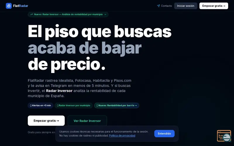 Screenshot of FlatRadar