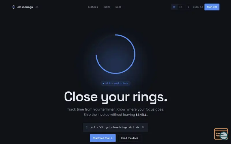 Screenshot of Closed Rings