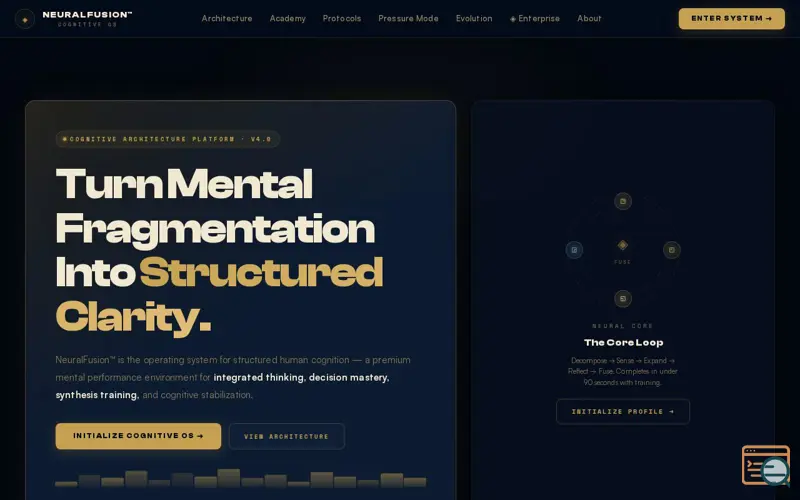 Screenshot of NeuralFusion™ 