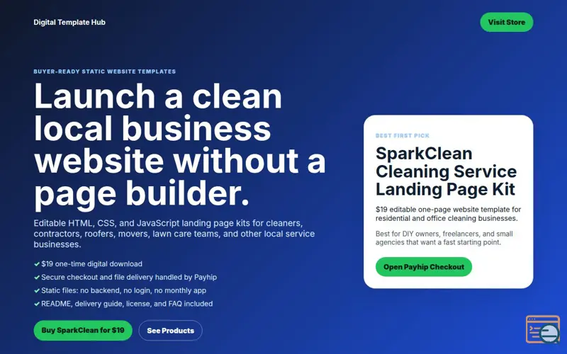 Screenshot of SparkClean
