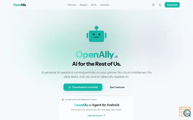 Screenshot of OpenAlly.ai Agent for Android 