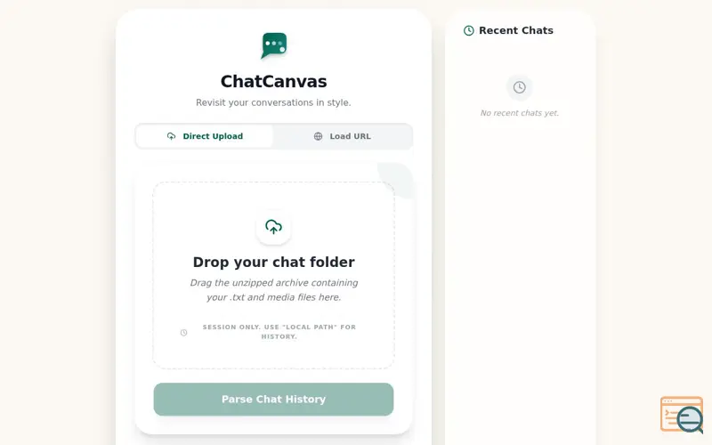 Screenshot of Chat Canvas