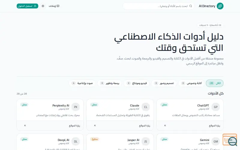 Screenshot of Ai hub tools