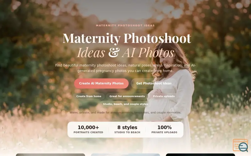 Screenshot of MaternityPhotos