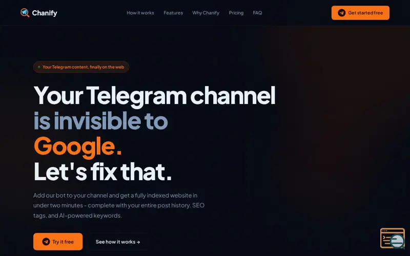 Screenshot of Chanify