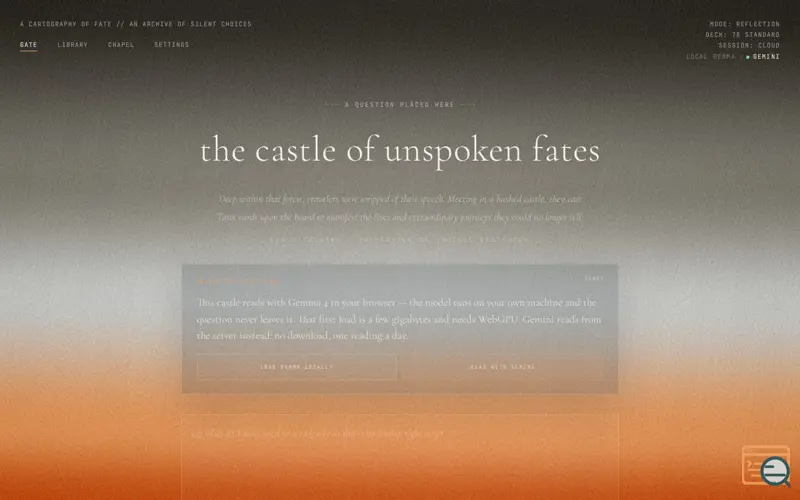Screenshot of The Castle of Unspoken Fates