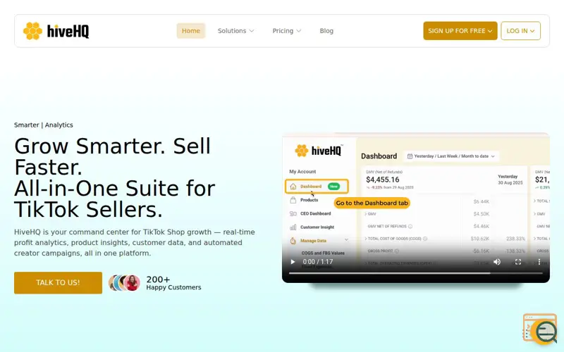 Screenshot of HiveHQ
