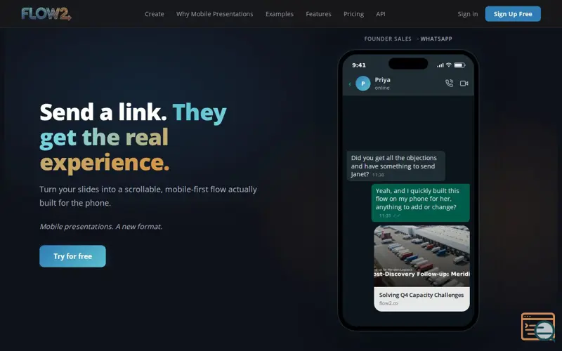 Screenshot of Flow2
