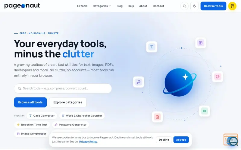Screenshot of Pageonaut