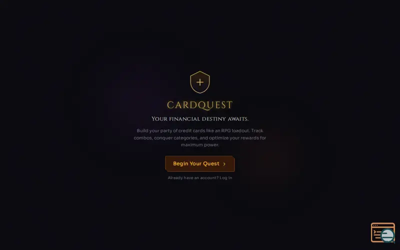 Screenshot of CardQuest