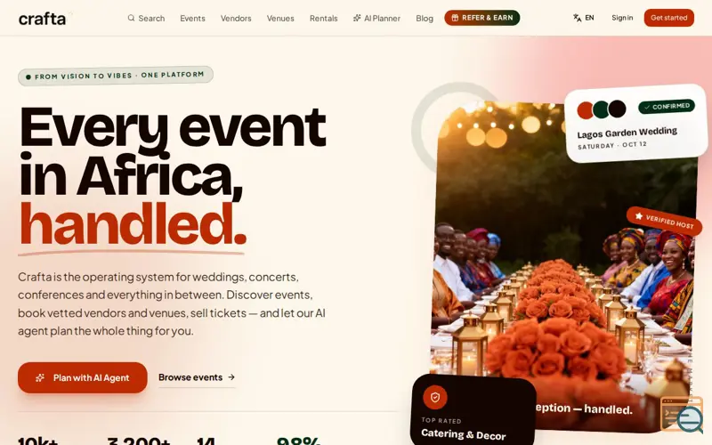 Screenshot of Crafta