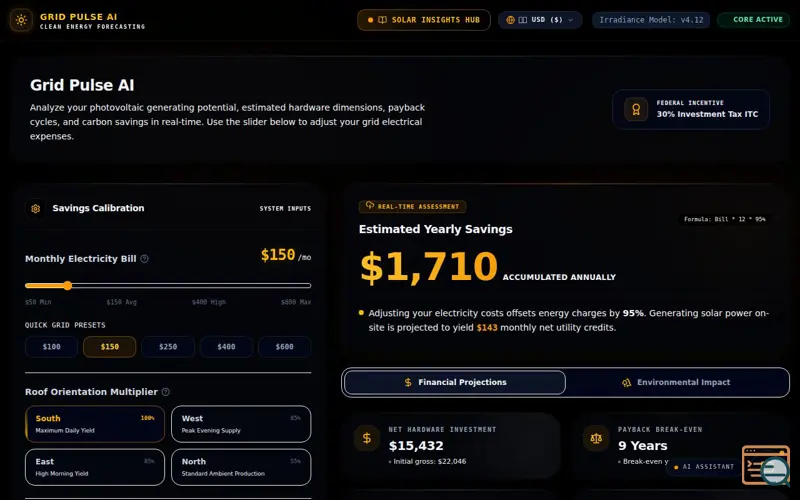 Screenshot of Grid Pulse AI