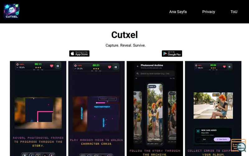 Screenshot of Cutxel