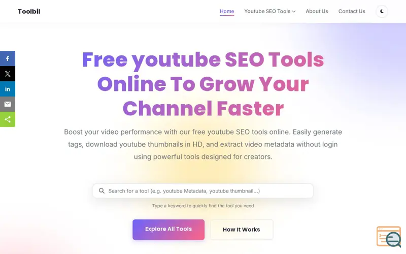 Screenshot of Toolbil