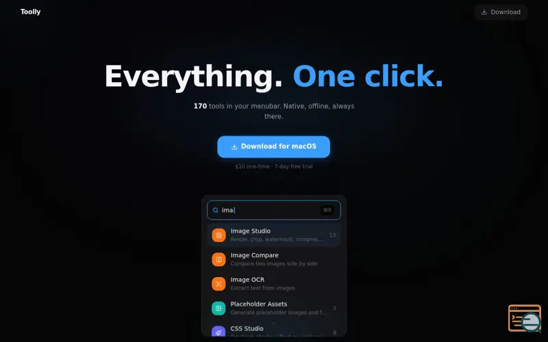 Screenshot of Toolly