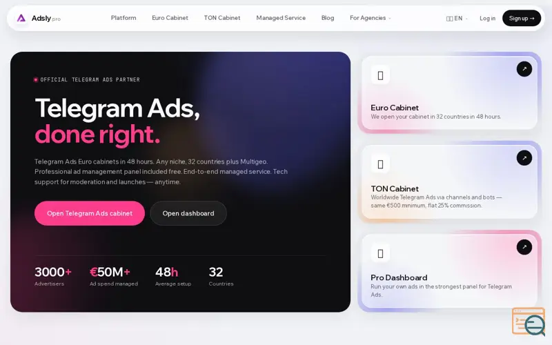 Screenshot of Adsly.pro