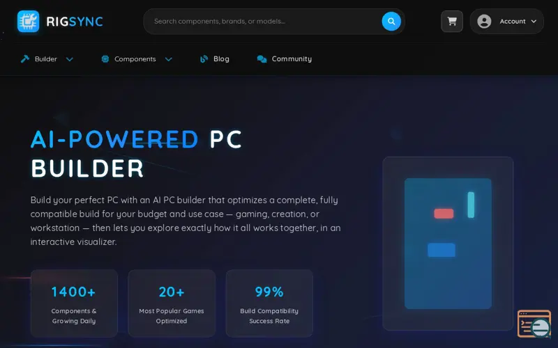 Screenshot of RigSync