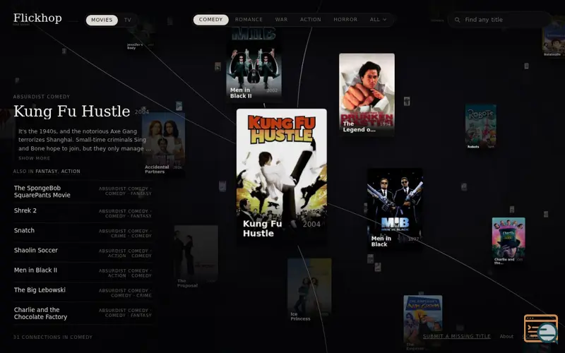 Screenshot of Flickhop