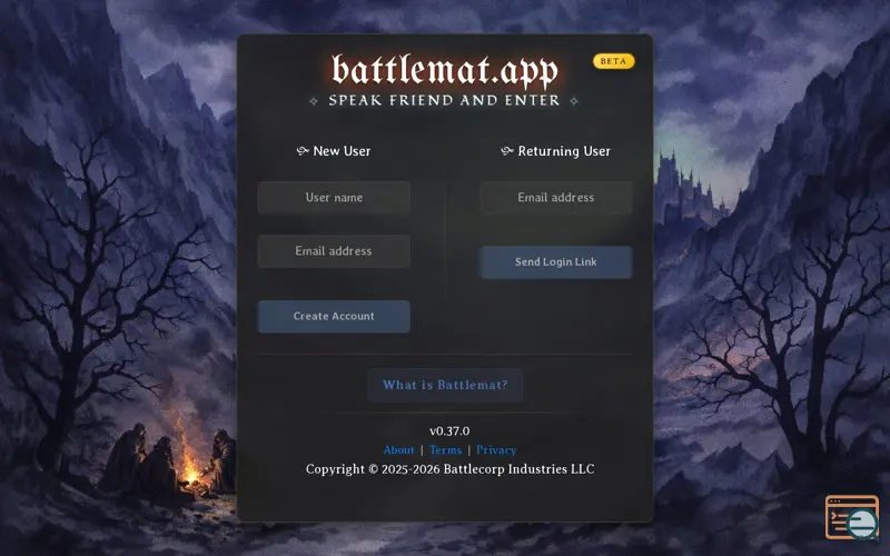 Screenshot of Battlemat