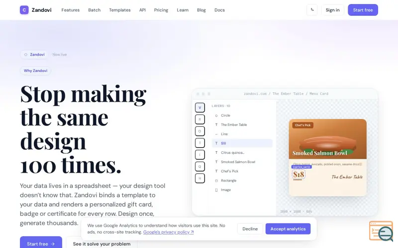 Screenshot of Zandovi