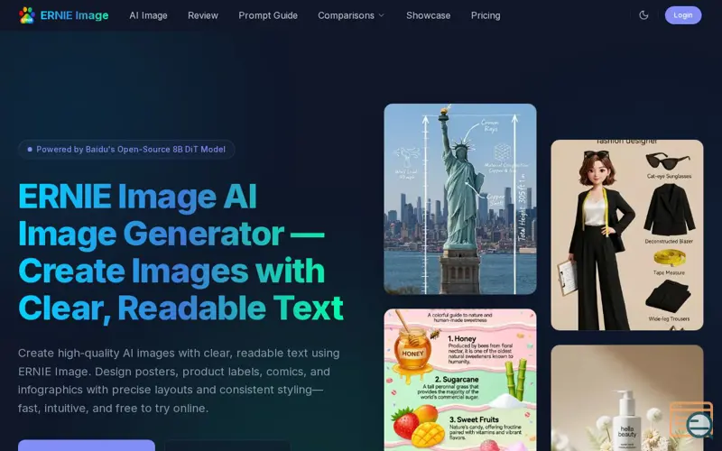 Screenshot of ERNIE Image