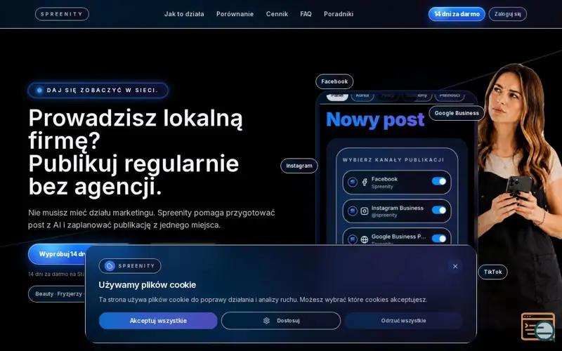 Screenshot of Spreenity