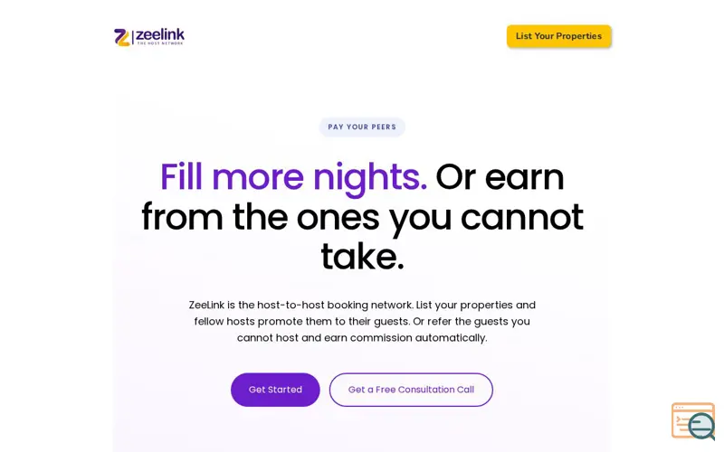 Screenshot of ZeeLink