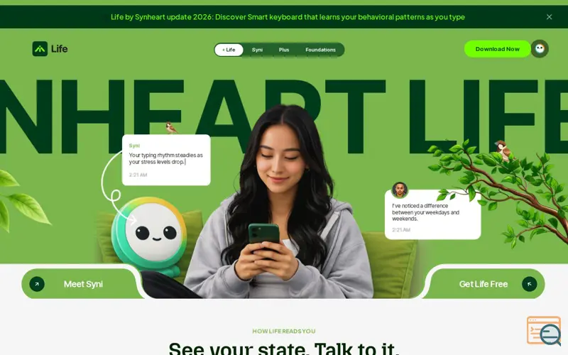 Screenshot of Life by Synheart 