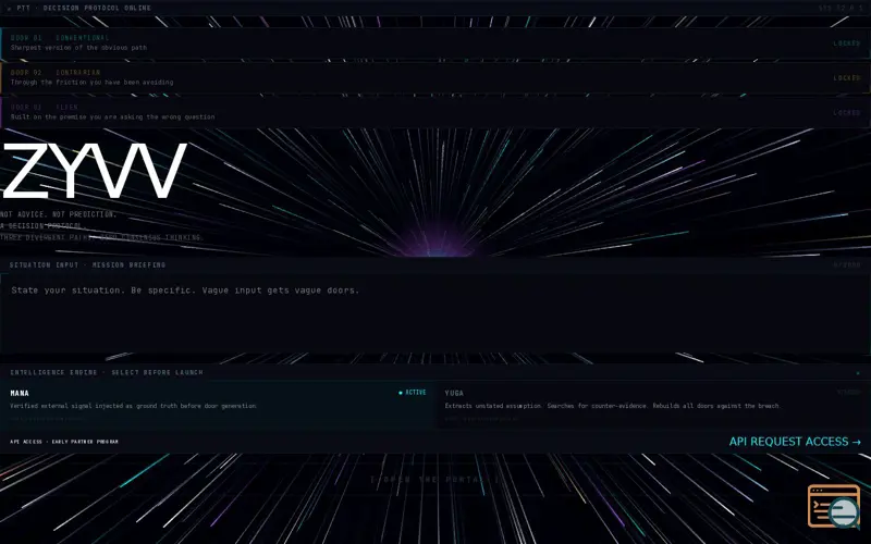 Screenshot of ZYVV