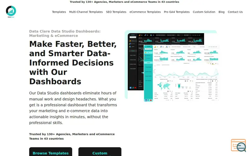 Screenshot of Data Clare