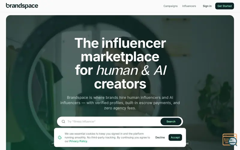 Screenshot of Brandspace