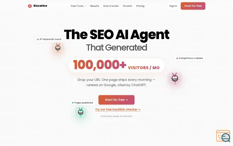 Screenshot of BlazeHive
