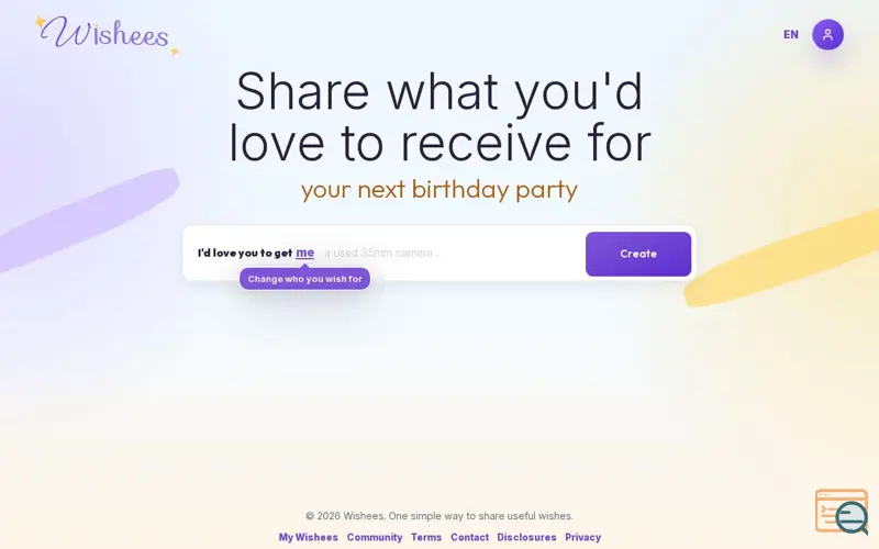 Screenshot of Wishees