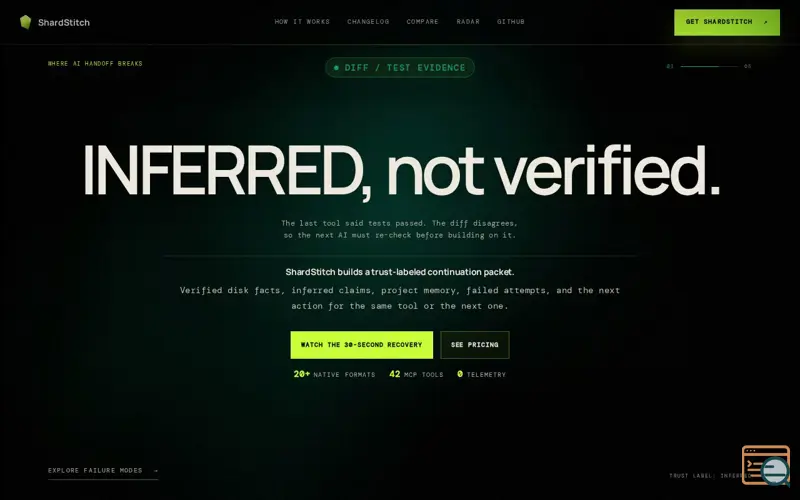 Screenshot of ShardStitch