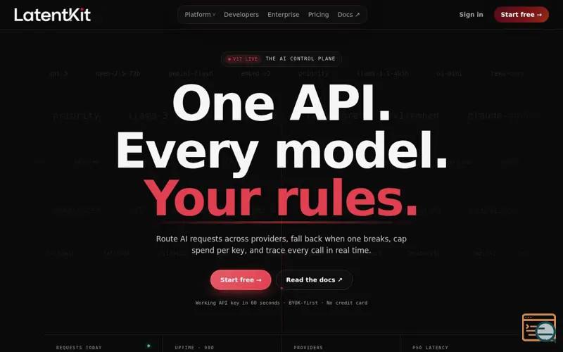 Screenshot of LatentKit
