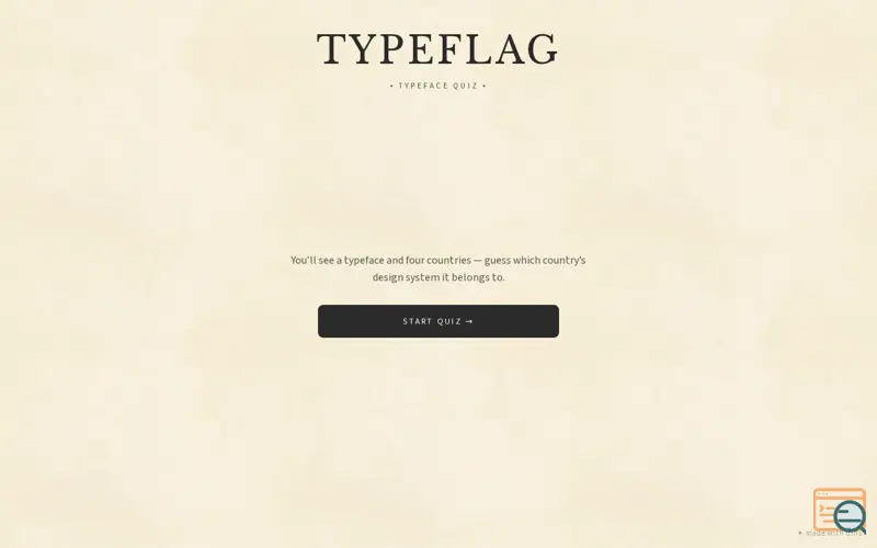Screenshot of Typeflag