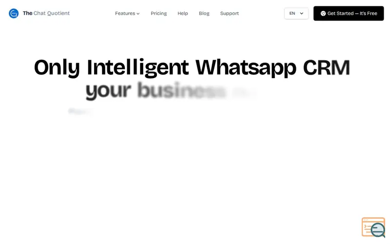 Screenshot of The Chat Quotient