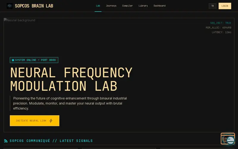 Screenshot of SOPCOS: Declarative Audio Engine