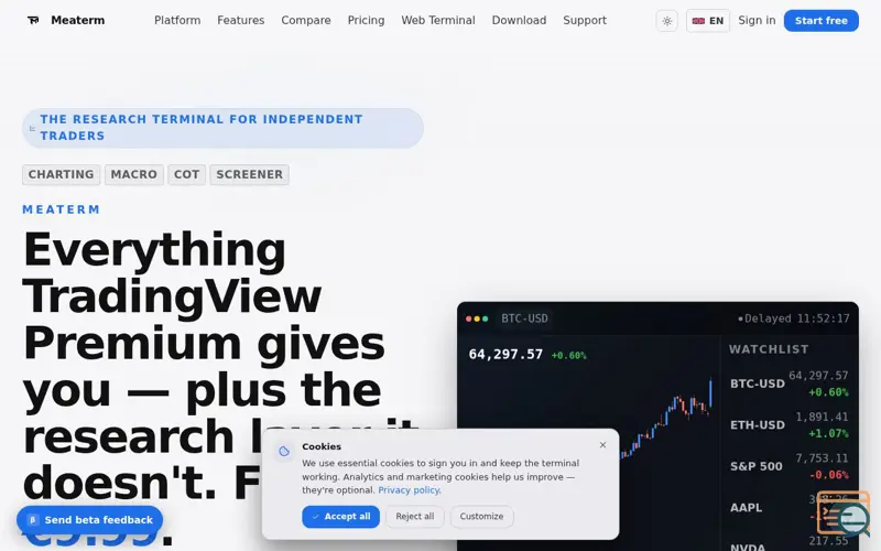 Screenshot of Meaterm